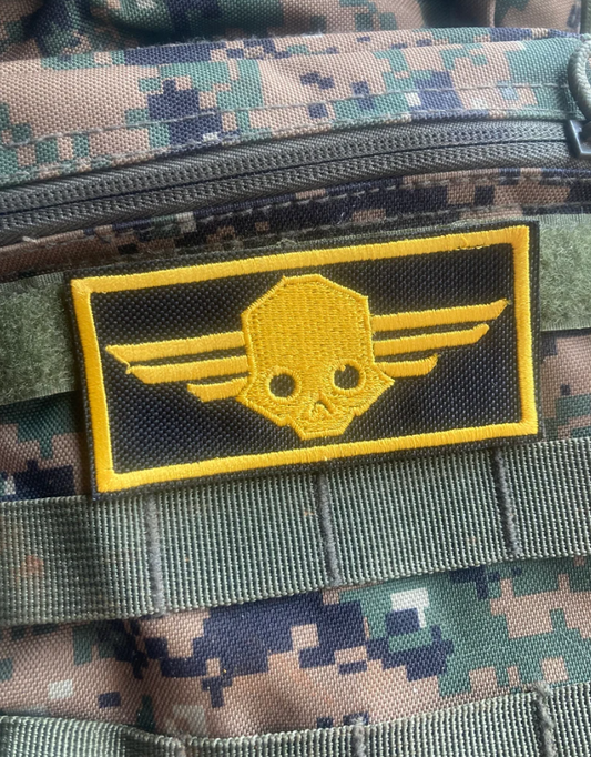 Winged Hell Skull Morale Patch